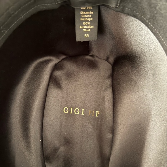 GIGI PIP TEDDY Cattleman Cowboy Black Wool Hat - Picture 3 of 5